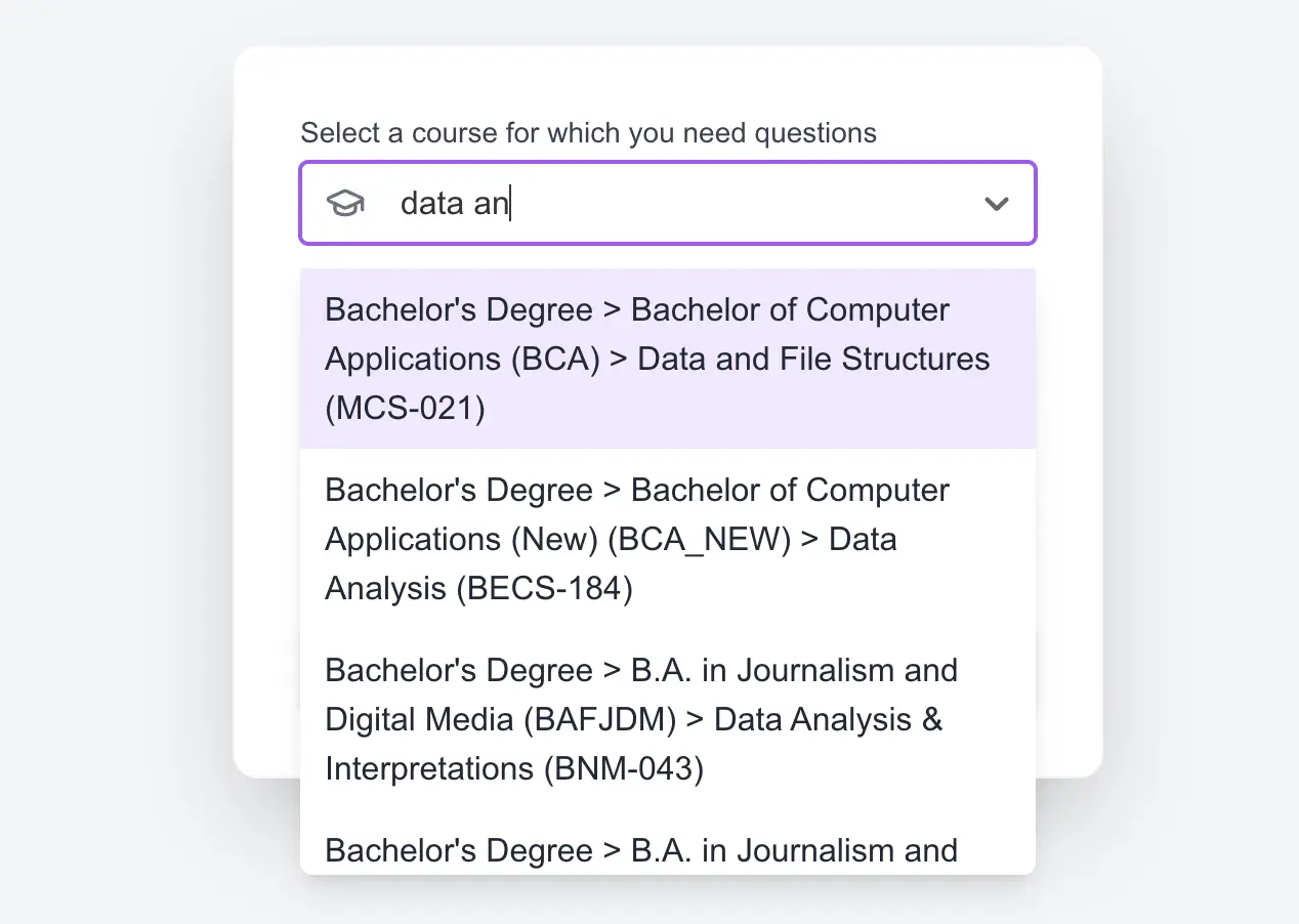 Effortlessly Find Your IGNOU Course